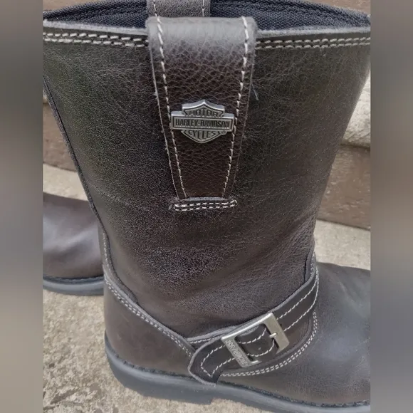 Harley-Davidson Brown Leather Riding Boots