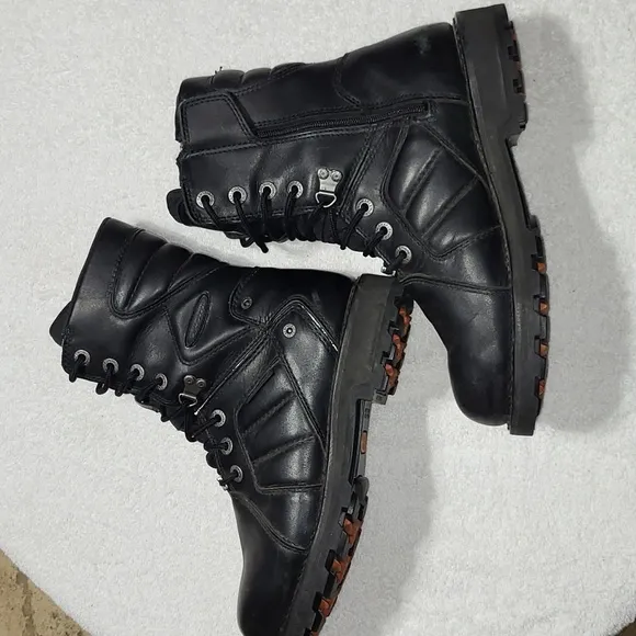 Harley Davidson FXRG Waterproof Motorcycle Leather Riding Boots Size 9.5 Men's