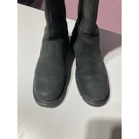 Harley Davidson Leather Boots Womens 8 M Black Josi 15” Knee High Biker Riding