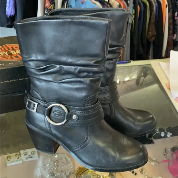 Harley Davidson leather riding Solstice 7 boots