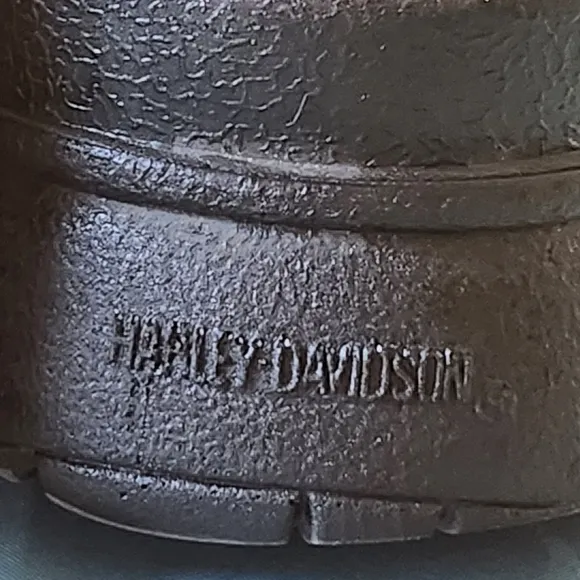 Harley-Davidson Men's Black Leather Zip Cycle Riding Boots Size 8.5