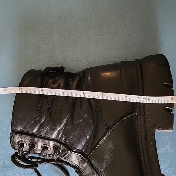 Harley-Davidson Men's Black Leather Zip Cycle Riding Boots Size 8.5