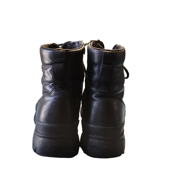 Harley-Davidson Men's Black Leather Zip Cycle Riding Boots Size 8.5