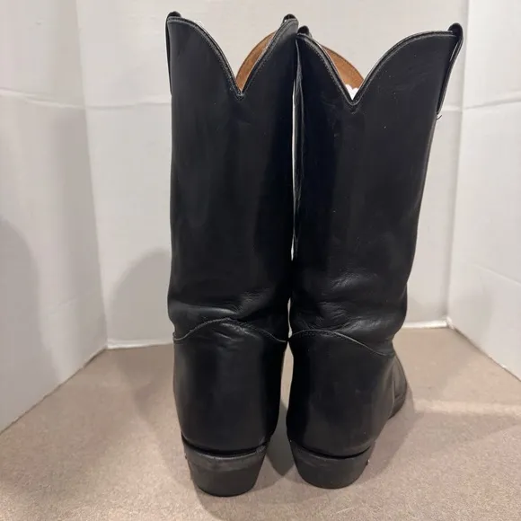 Harley Davidson Men’s Black Western Leather Riding Cowboy Boots Size 13M