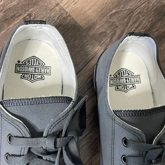 Harley Davidson Men's Roarke Canvas Gray  Sneakers Size 11