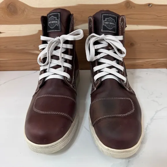 Harley Davidson Steinman Waterproof Motorcycle Brown Men's Boot size 10.5
