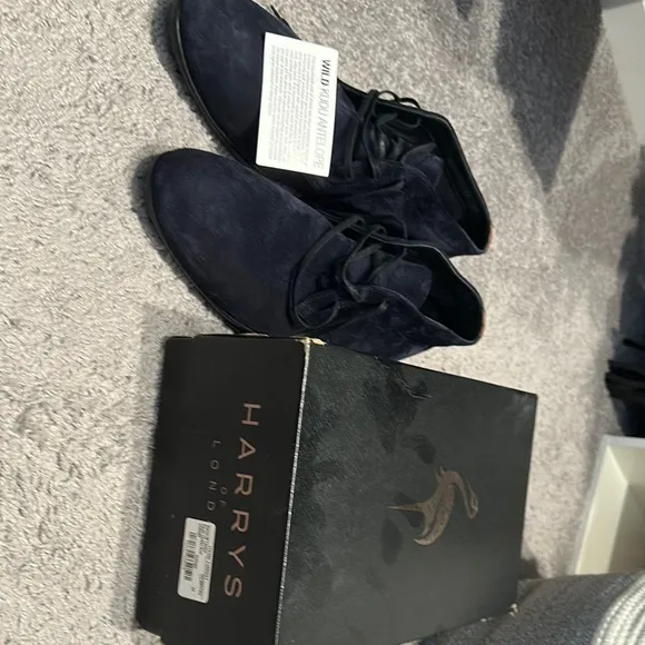 Harry's of London Blue Suede Chukka Boots