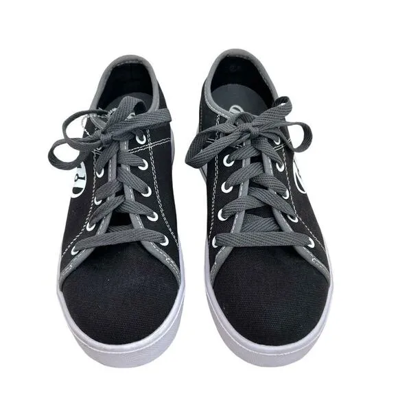 HEELEYS Wheeled Sneakers in Black canvas Gray TZzasrim Unisex Size 5 Big Kid