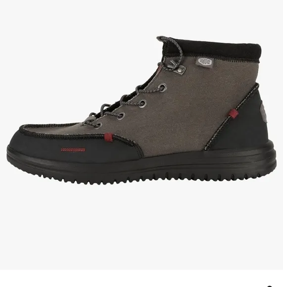 Hey Dude Men's‎ Bradley grey waxed canvas Lace up men's Boots Shoes size 13 new