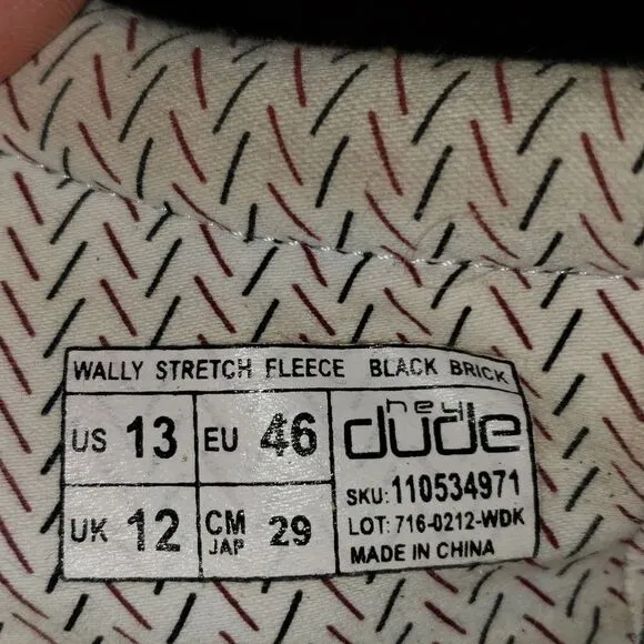 Hey Dude Wally Stretch Fleece loafers