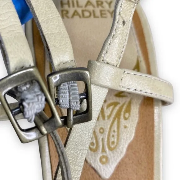 Hilary Radley - Dakota Embroidered Strappy Wedge Sandals - Size 7M