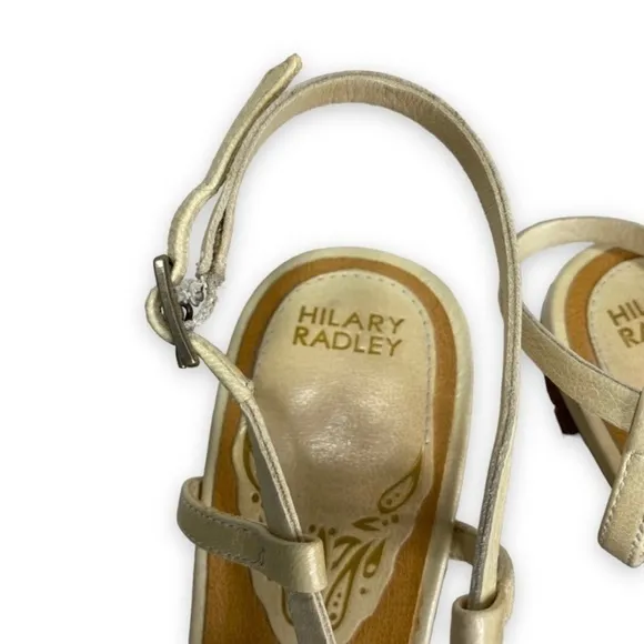 Hilary Radley - Dakota Embroidered Strappy Wedge Sandals - Size 7M