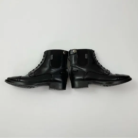Horze Black Leather Riding Boots Kids Size 34
