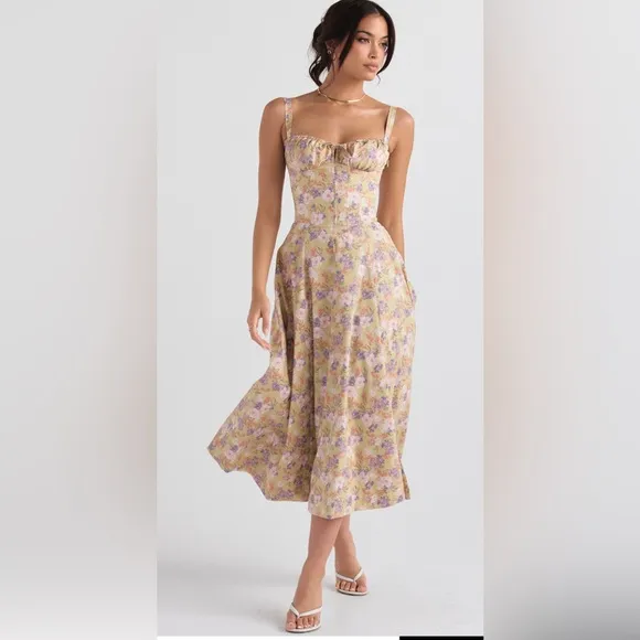 House of CB Carmen peony print. Xsmall with plus cup.
