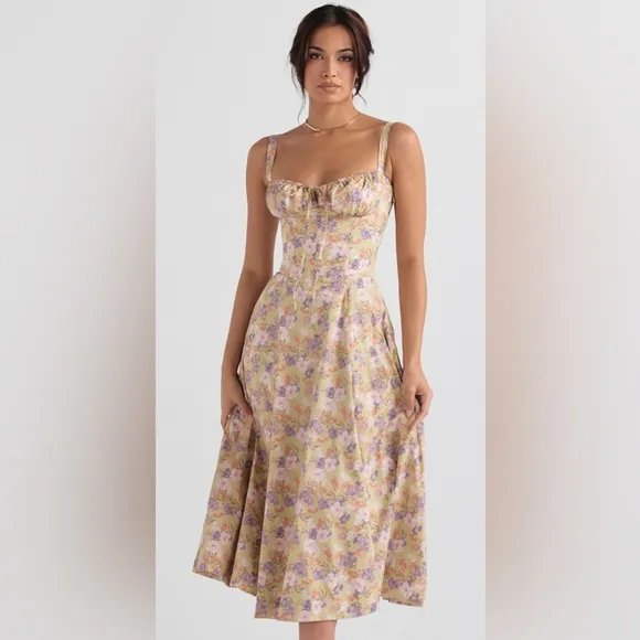House of CB Carmen peony print. Xsmall with plus cup.