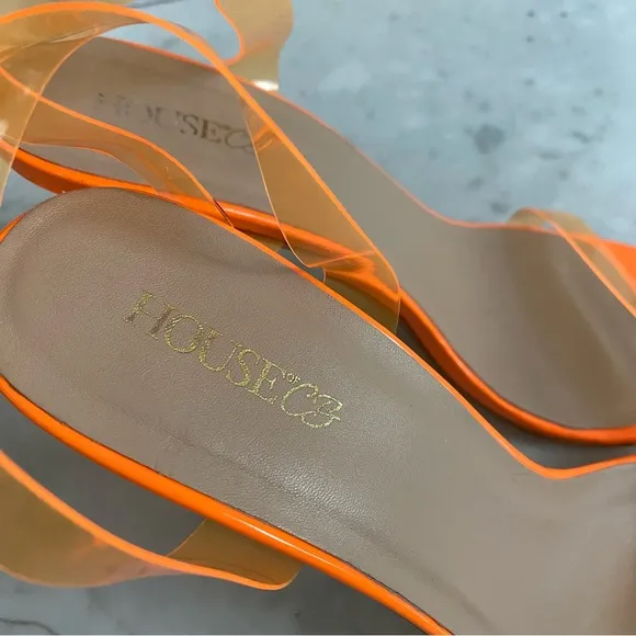 HOUSE Of CB Ghost PVC Neon Strappy Sandals