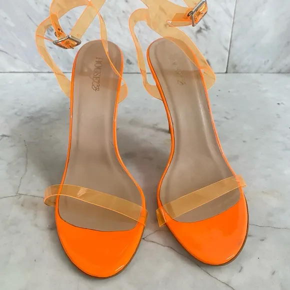 HOUSE Of CB Ghost PVC Neon Strappy Sandals