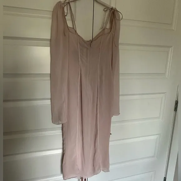 House of CB Ophelia Midi Dress in Blush‎ Size Small NWT