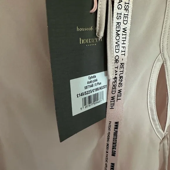 House of CB Ophelia Midi Dress in Blush‎ Size Small NWT