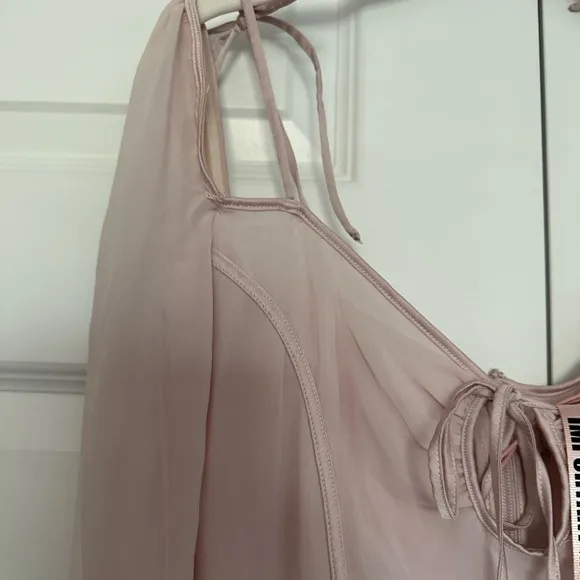 House of CB Ophelia Midi Dress in Blush‎ Size Small NWT