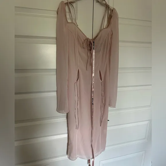 House of CB Ophelia Midi Dress in Blush‎ Size Small NWT