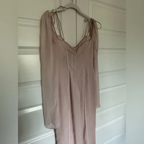 House of CB Ophelia Midi Dress in Blush‎ Size Small NWT