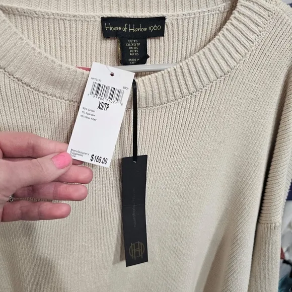 House of Harlow 1960 Cream Crew Neck Sweater