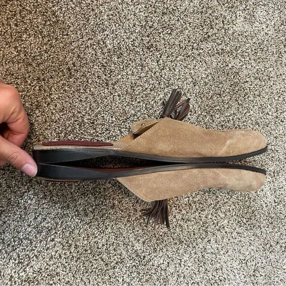 HOUSE OF HOUNDS- Men’s Suede Tassle Slip On Loafers Size 45