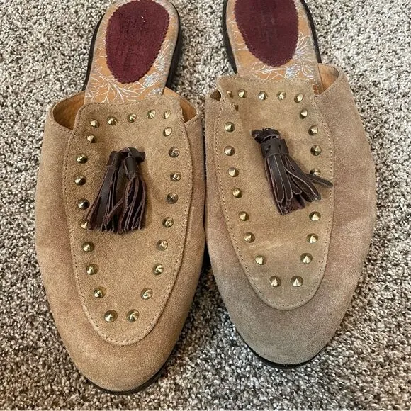 HOUSE OF HOUNDS- Men’s Suede Tassle Slip On Loafers Size 45