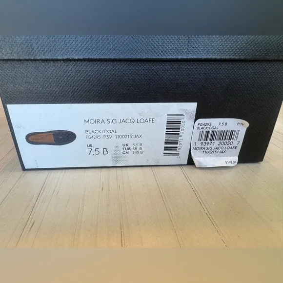 🔥HP🔥 NWT! COACH Moira Signature Jacquard Loafers Black/Coal - Size 7.5