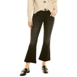 Hudson Collin Jeans Mid Rise Bootcut Crop Denim Juliana Black NWT Size 31