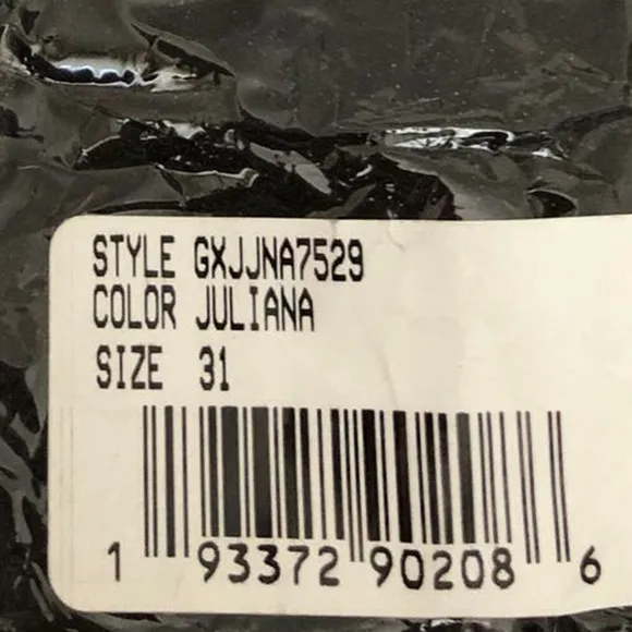 Hudson Collin Jeans Mid Rise Bootcut Crop Denim Juliana Black NWT Size 31