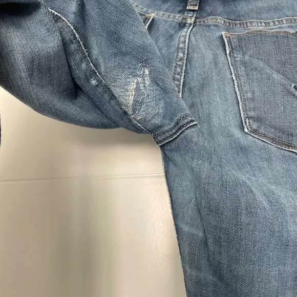 Hudson Jeans blue denim pants low rise straight leg skinny fit classic trendy 27