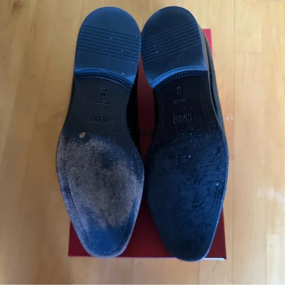 Hugo Boss C-Huver Patent Leather Slip-On Loafers