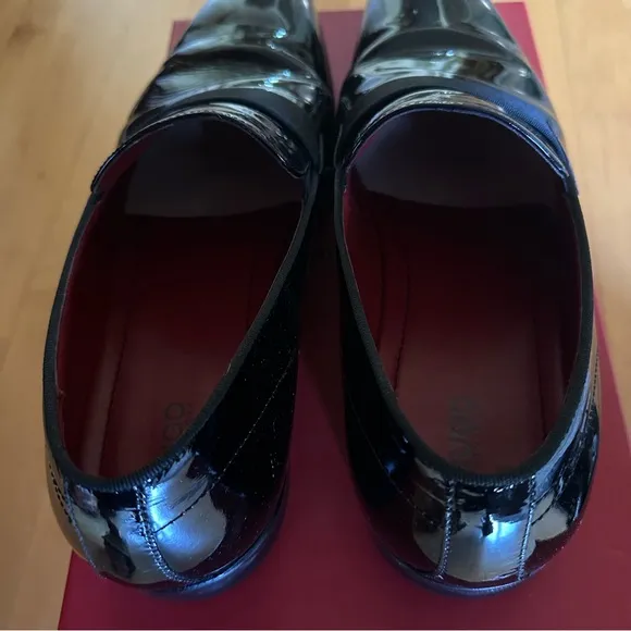 Hugo Boss C-Huver Patent Leather Slip-On Loafers