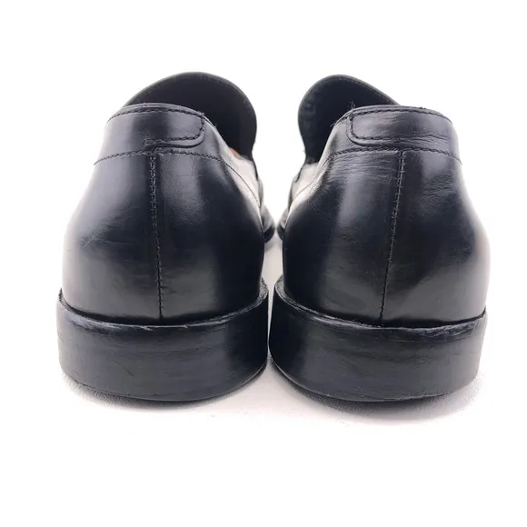 Hugo Boss Italian Black Leather Loafers 8.5