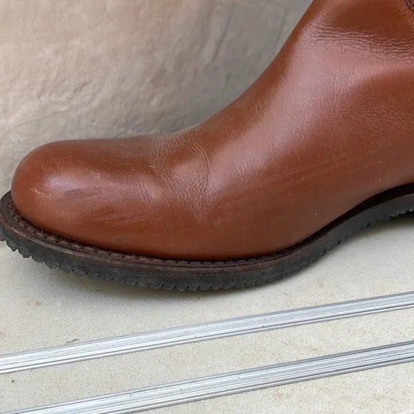 Hunter Boot cognac brown leather riding boots 7