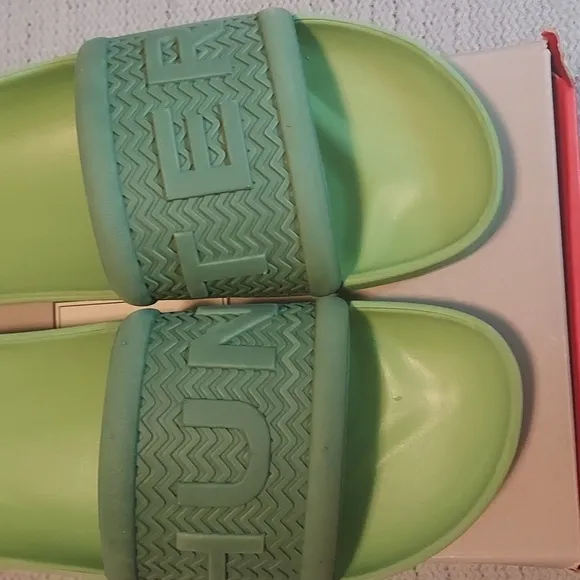 Hunter Men's Bloom Algae Foam Slide in Bracken Green