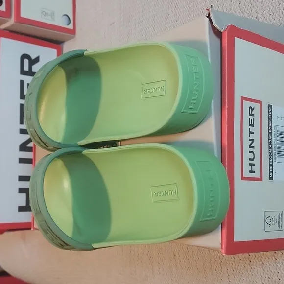 Hunter Men's Bloom Algae Foam Slide in Bracken Green