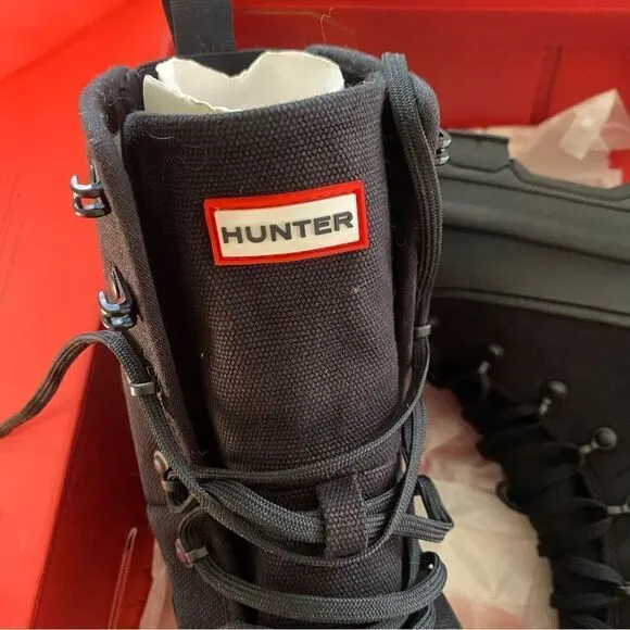 HUNTER women’s boots lace up combat explorer desert winter snow NEW 10 11