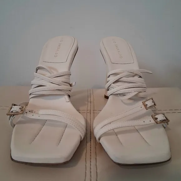 Ilio Smeraldo x Maeve Reilly Strappy Sandal In Ivory Size UK 40 US 10