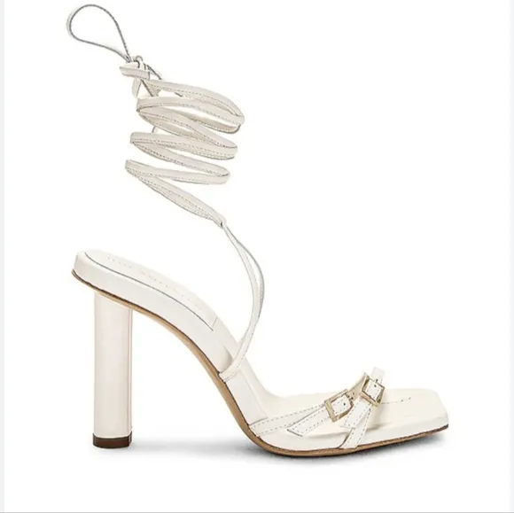 Ilio Smeraldo x Maeve Reilly Strappy Sandal In Ivory Size UK 40 US 10