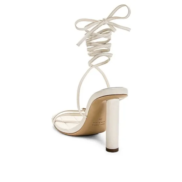 Ilio Smeraldo x Maeve Reilly Strappy Sandal In Ivory Size UK 40 US 10