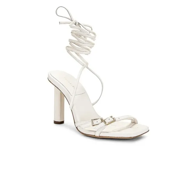 Ilio Smeraldo x Maeve Reilly Strappy Sandal In Ivory Size UK 40 US 10