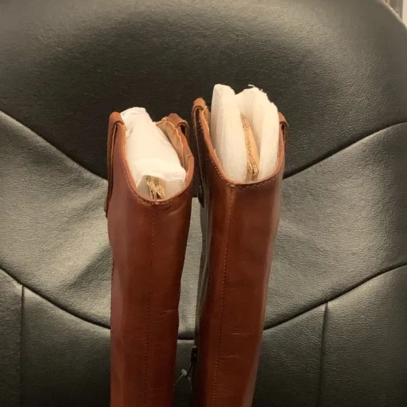INC FAWNE LEATHER RIDING BOOTS