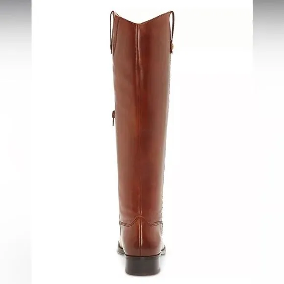 INC Fawne Leather Knee High Riding Boots in Cognac Size 6 NWOB