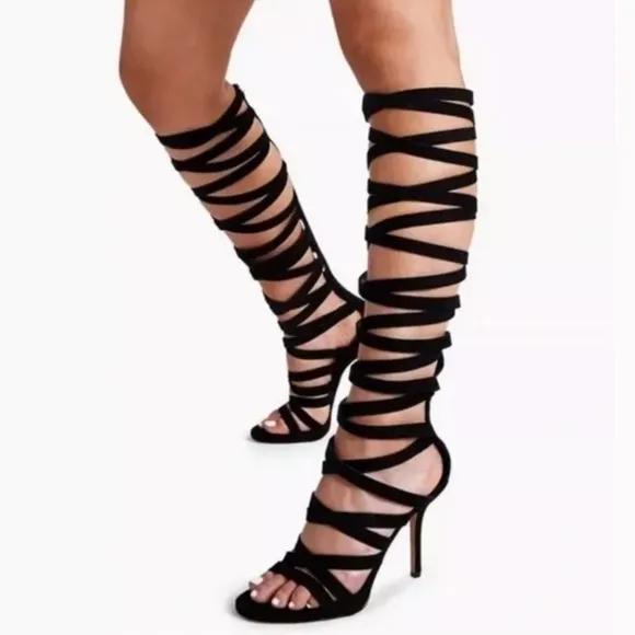 INC INTERNATIONAL CONC Aminah Abdul Jillil Lennox Knee High Strappy Sandals