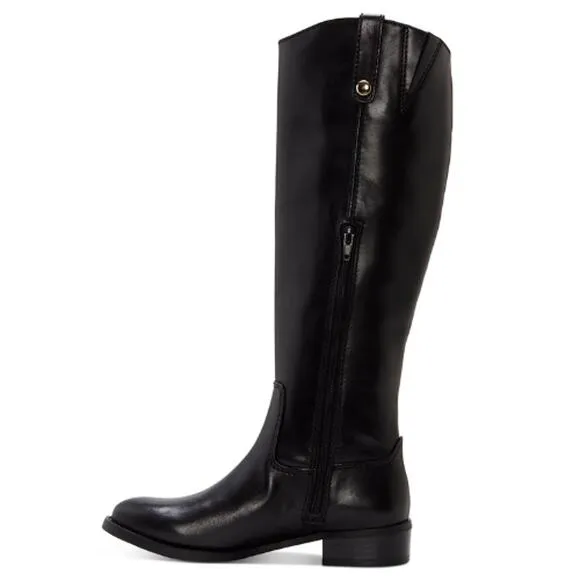 I.N.C. International Concepts Fawne Leather Knee High Boot in Black Size 11
