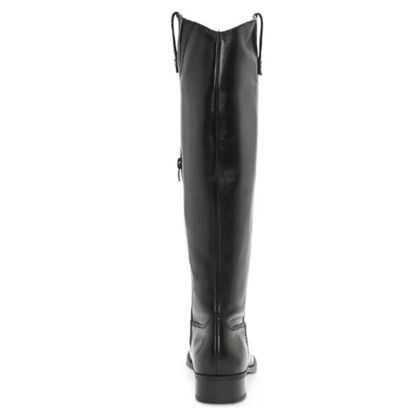 I.N.C. International Concepts Fawne Leather Knee High Boot in Black Size 11
