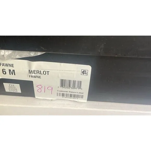 INC INTERNATIONAL CONCEPTS LEATHER WOMENS fawne merlot 6.5